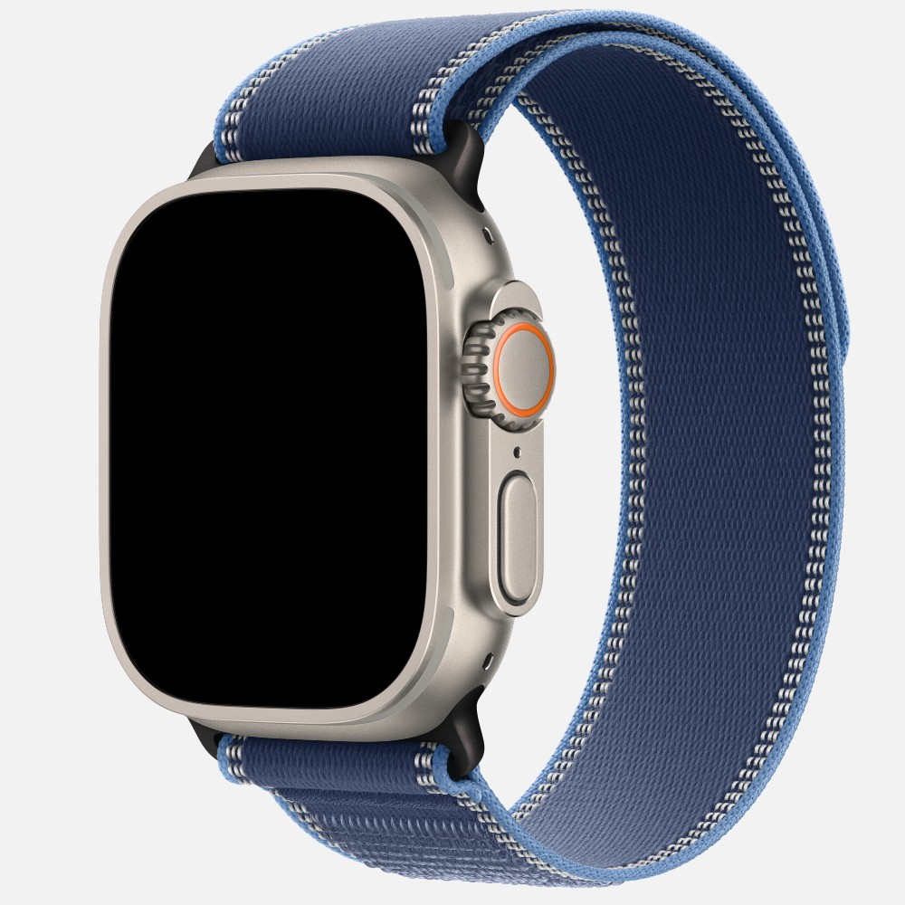 Apple Watch Ultra 3 GPS + Cellular 49mm Natural Titanium Case with Blue Trail Loop