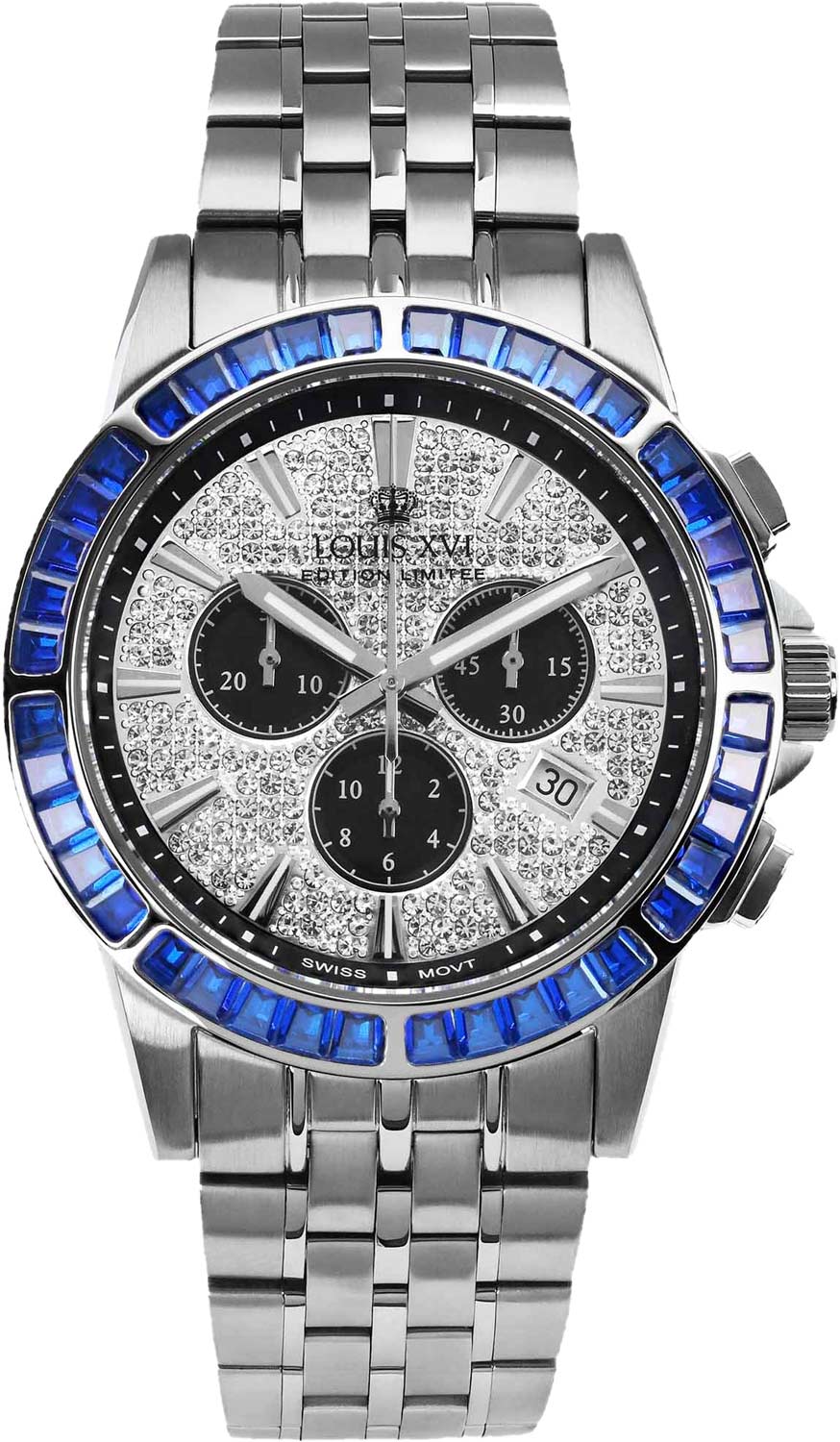 Louis XVI Majeste-Iced-Out-Baguette-1138 Chronograph