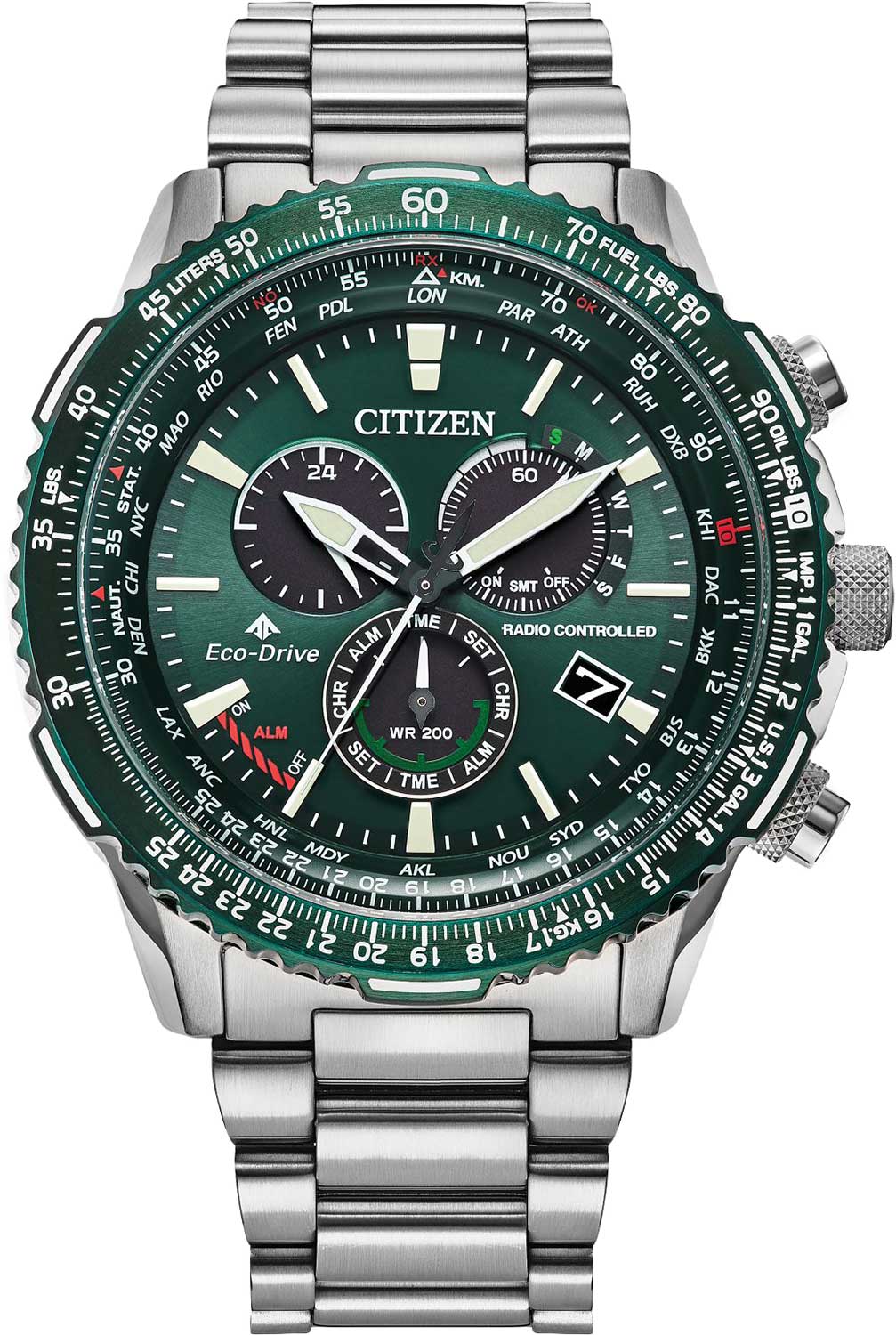 Citizen Promaster Sky CB5004-59W, Radio-controlled Eco-Drive Chronograph