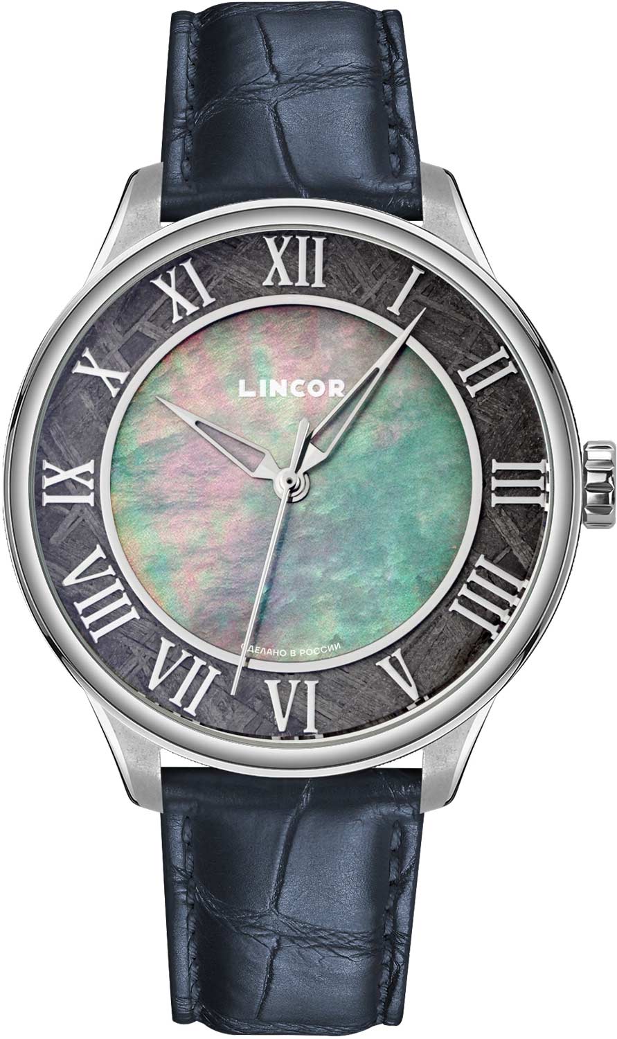 Lincor Cosmos Meteorite 4097M-4, Automatic Watch, blue strap