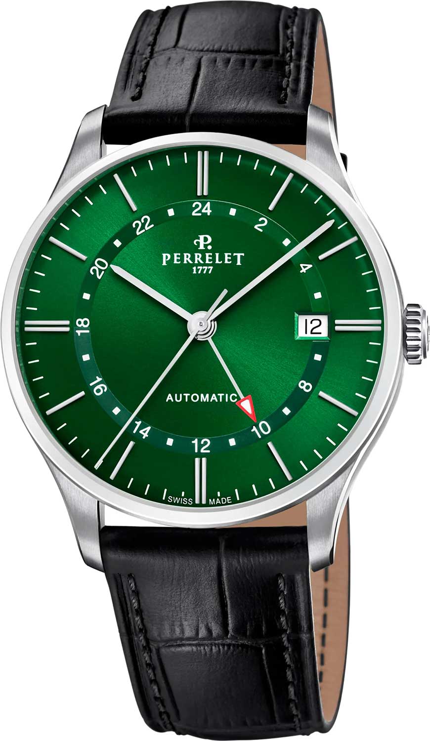Perrelet A1304/8 Weekend GMT Automatic, Green Dial