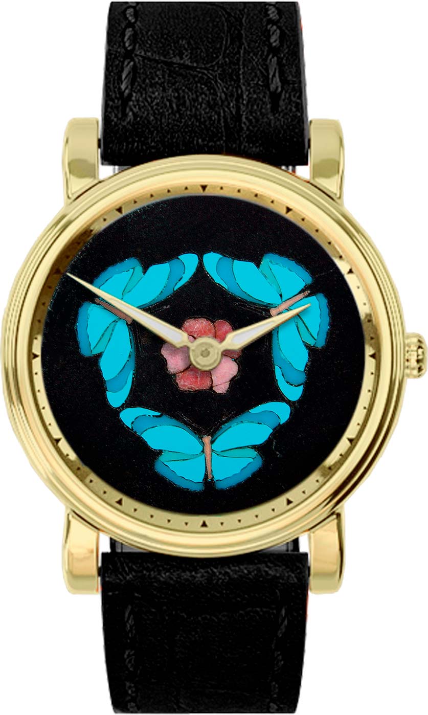 Briller WU-RG-034 Three Butterflies Quartz Watch