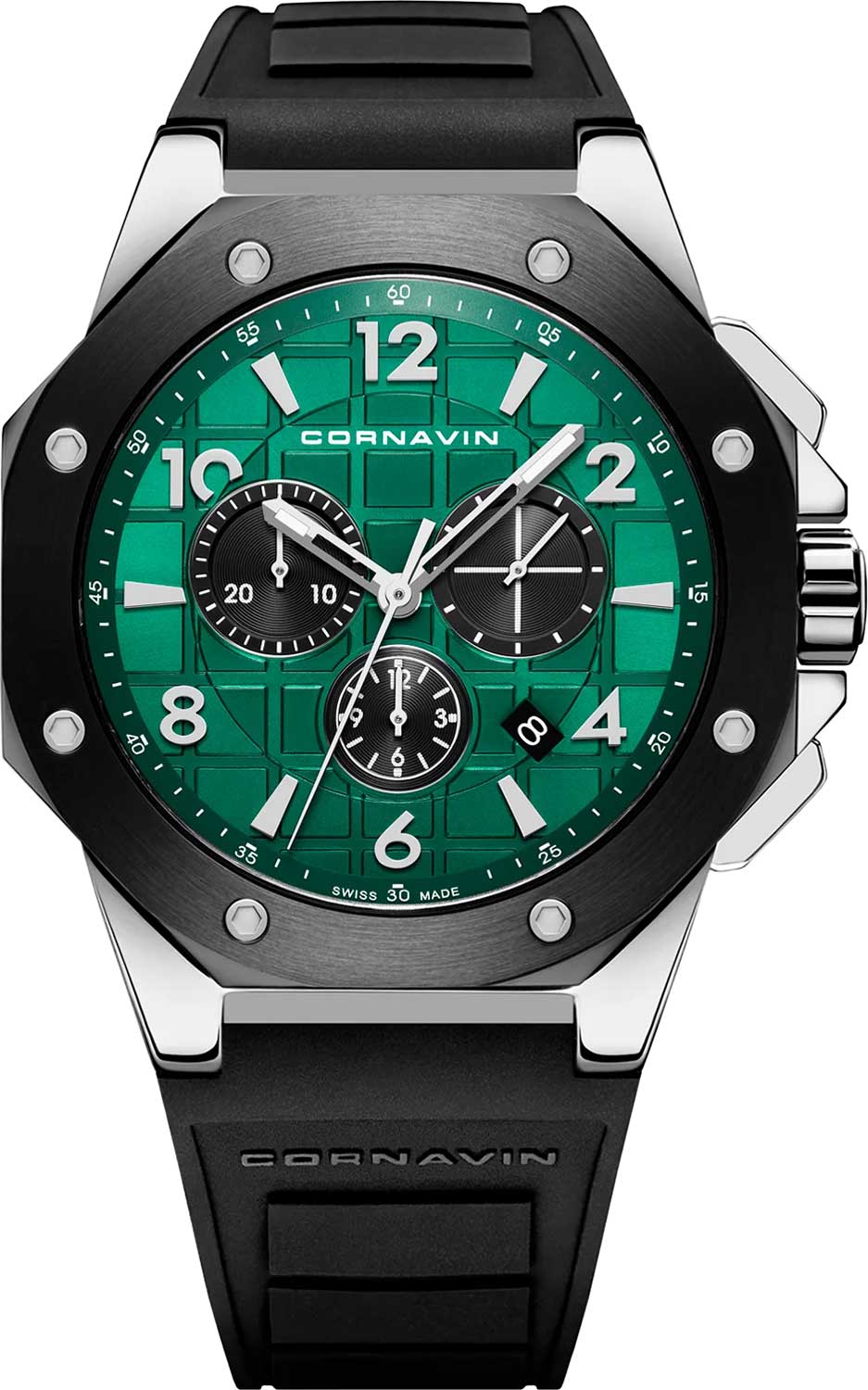 Cornavin CO.2012-2011R Chronograph, green dial