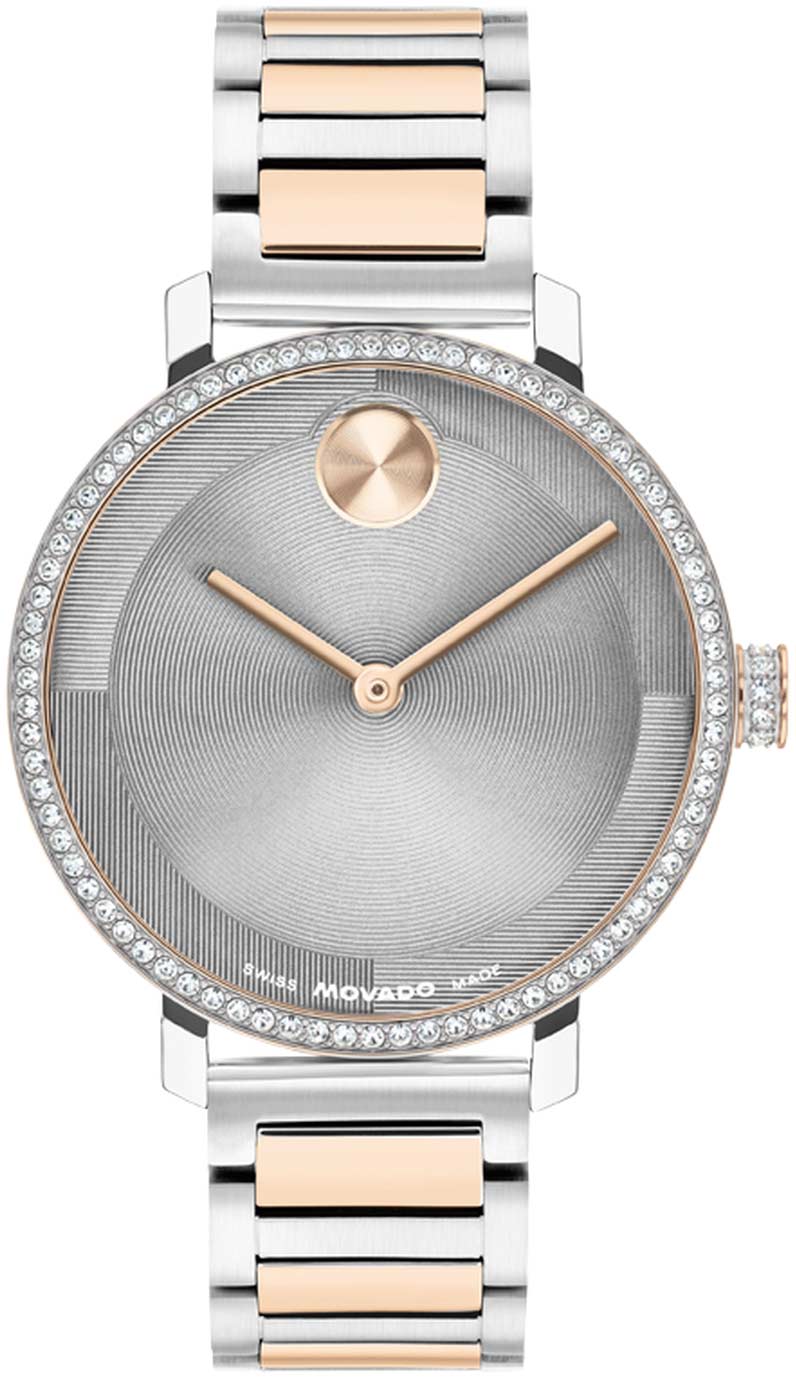 Movado Bold Evolution 2.0 m-3601283, Crystal-set Steel Watch