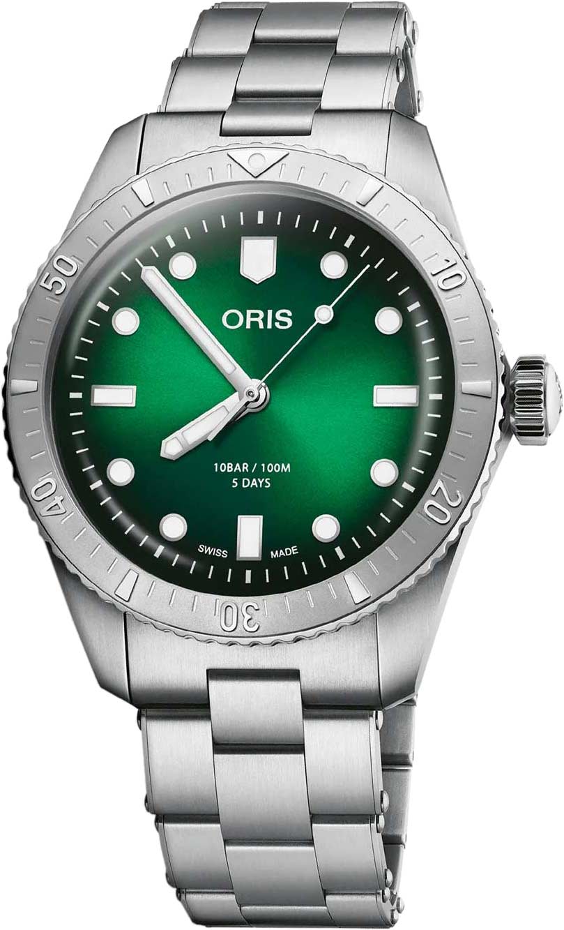Oris Divers Sixty-Five 01-400-7774-4057-07-8-19-18 Green Dial Automatic