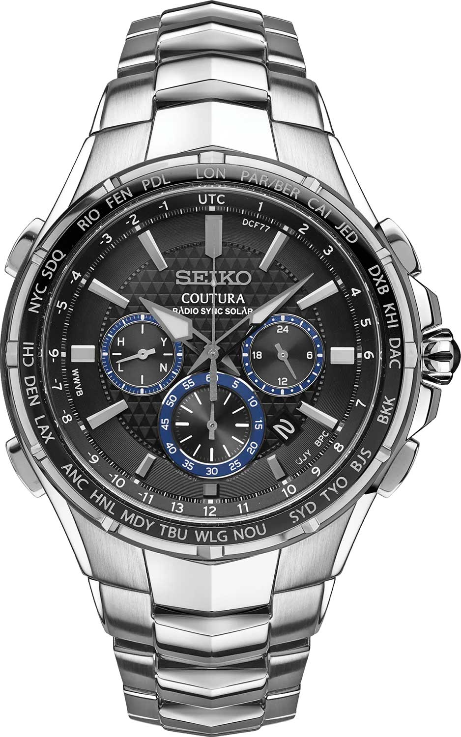 Seiko Coutura SSG009 Radio Sync Solar Chronograph