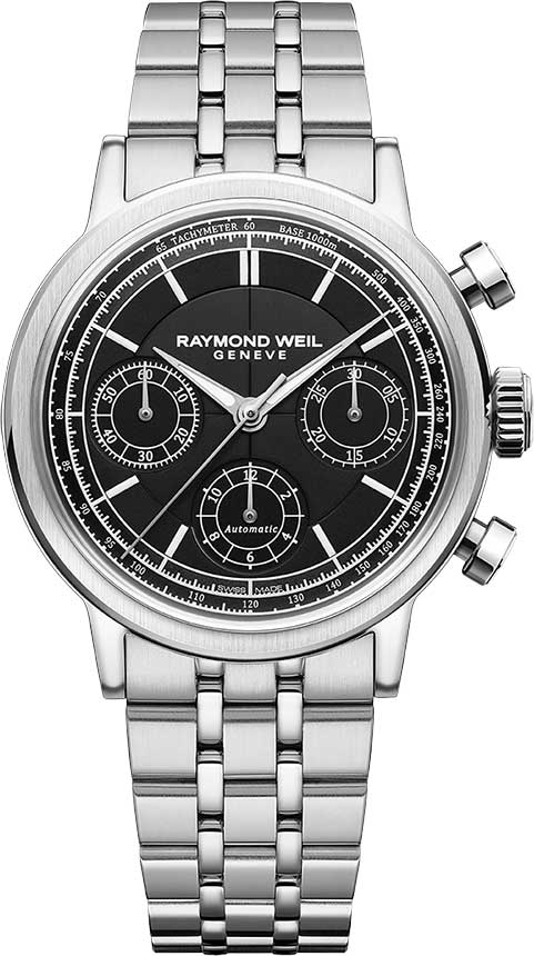 Raymond Weil Millesime Tri-Compax 7765-ST-20001, Mechanical Chronograph Watch