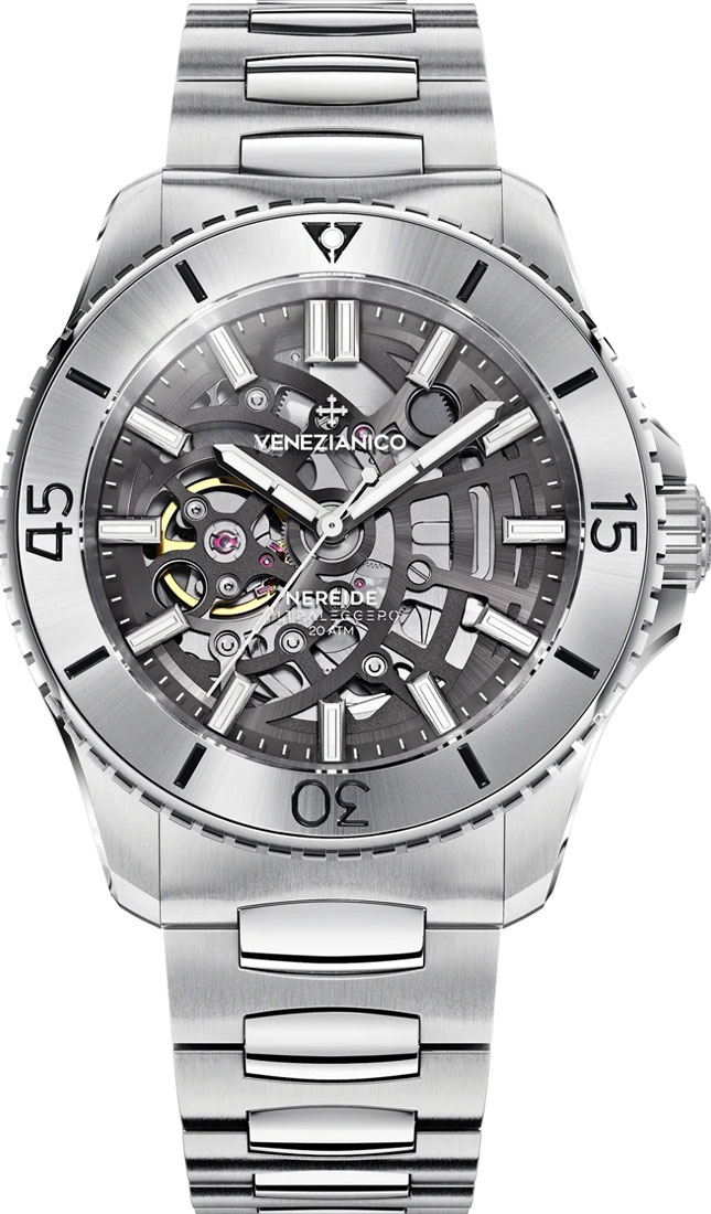 Venezianico Nereide Ultraleggero 3921508C, Grau Skelett Automatisch