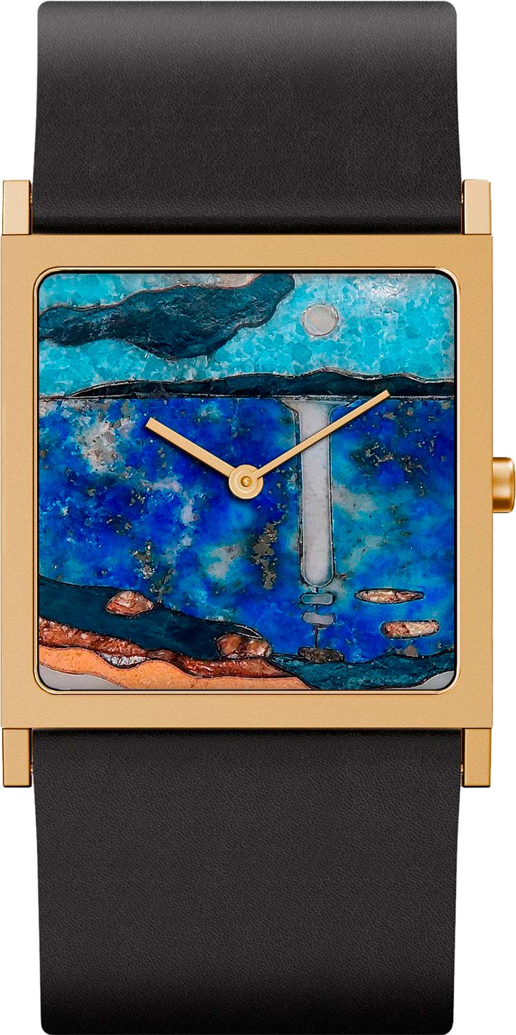 Briller AU-SG-123, 'Moonlight' Florentine mosaic dial