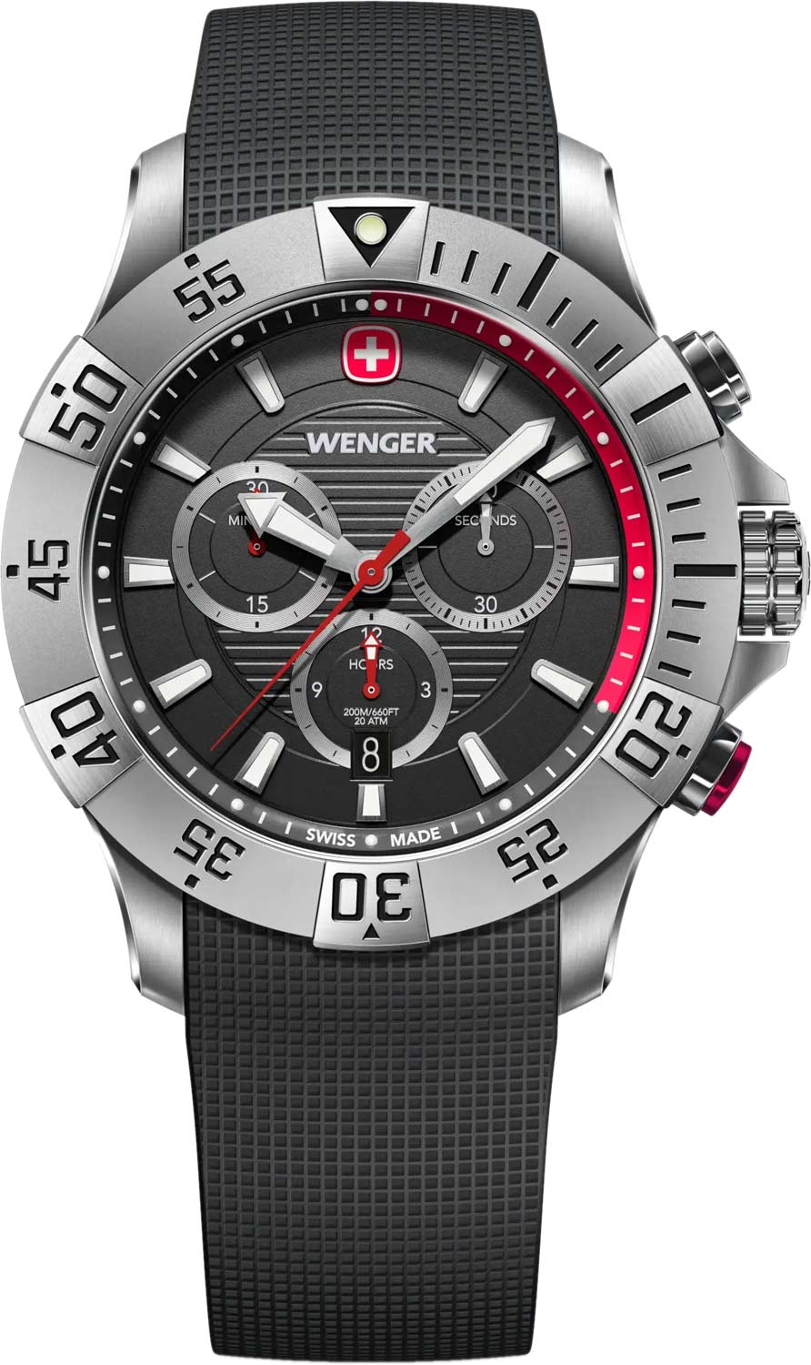Wenger Seaforce Chrono 01.0643.122, Black Dial