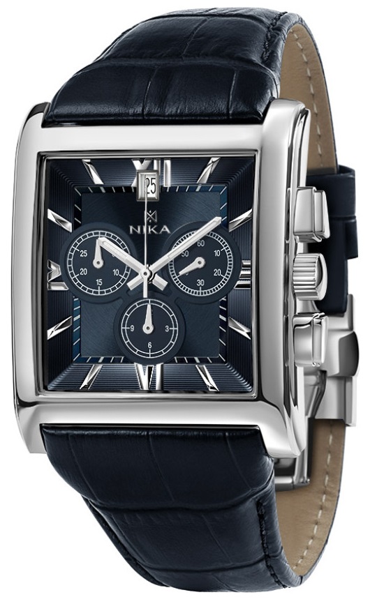 NIKA Cronografo 1064.0.9.83H.B, Orologio da Uomo in Argento