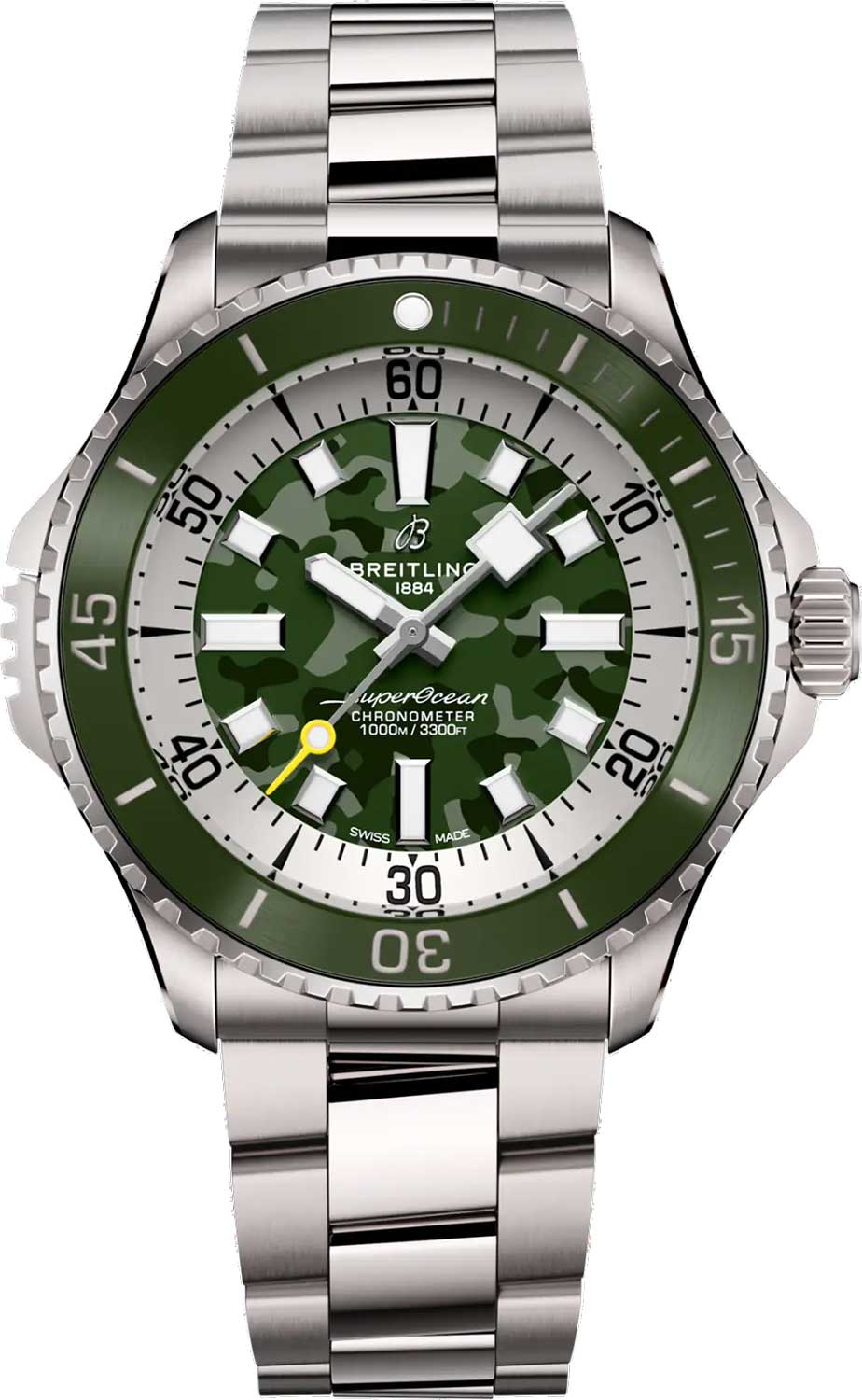 Breitling Superocean Super Diver E10379D31L1E1, Titanium Green Dial Automatic