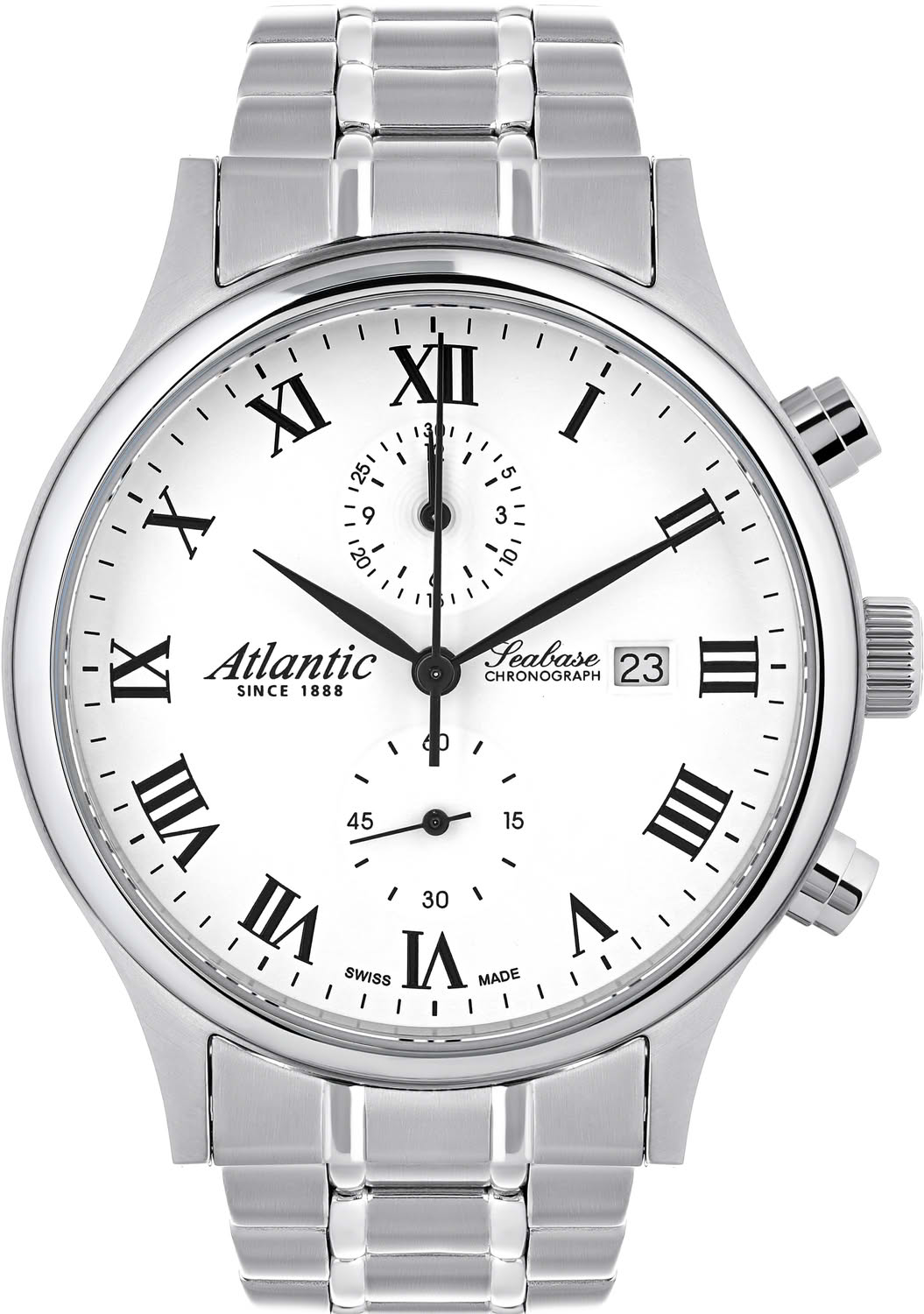 Atlantic Seabase Quartz Chronograph 64457.41.18, White Dial