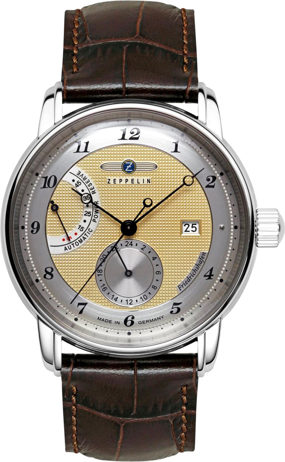Zeppelin Friedrichshafen Automatic Power Reserve ZEP-85905, golden dial