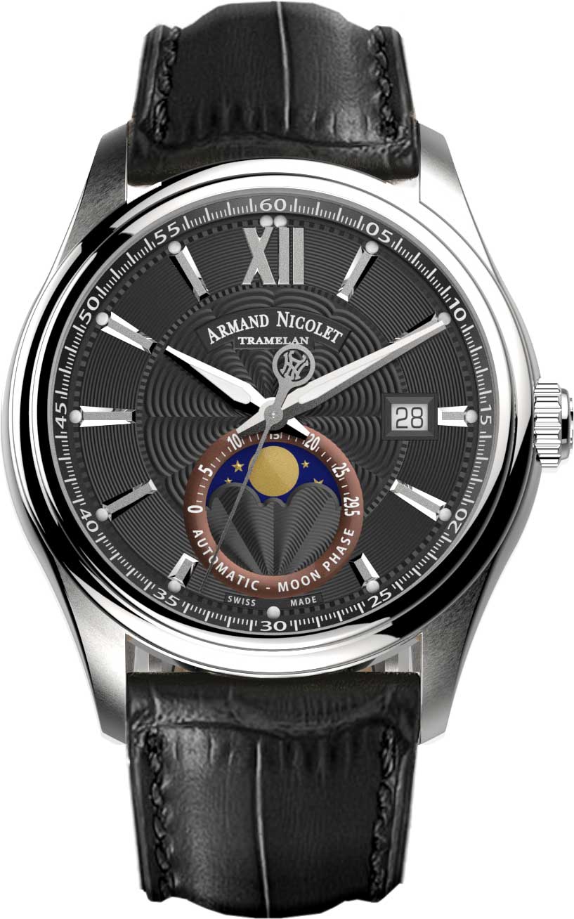 Armand Nicolet A740L-NR-BP22740NAN Phase de Lune Automatique