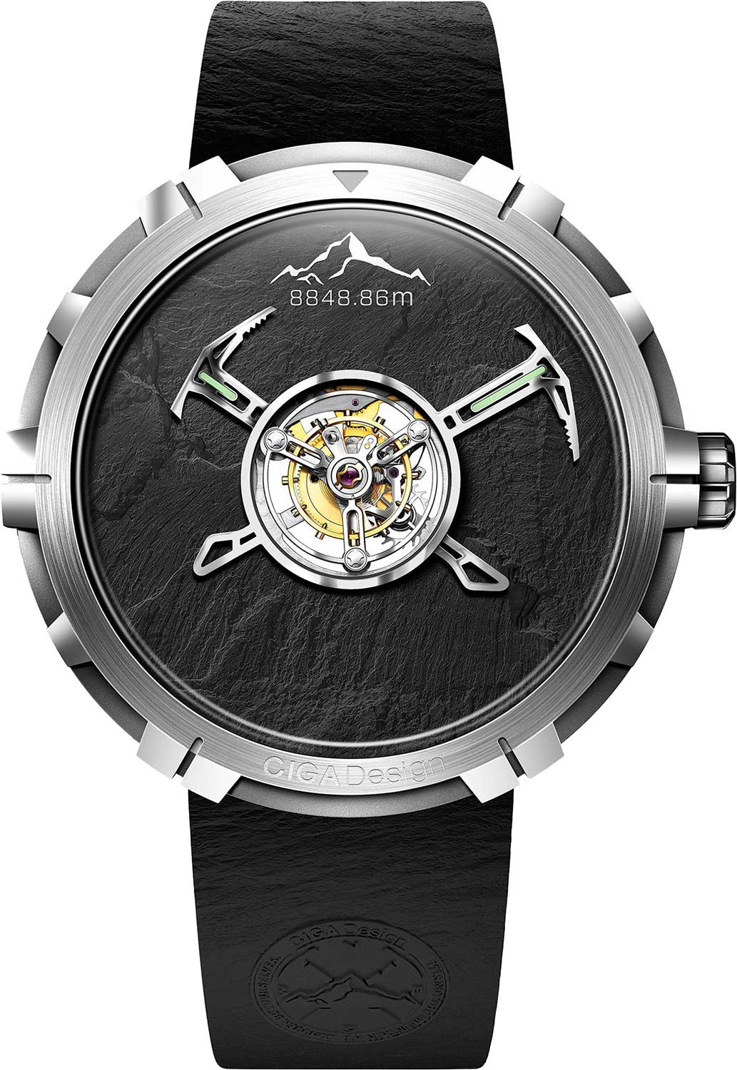 CIGA Design Everest Summit U053-TT02-6B Tourbillon Titanium Watch
