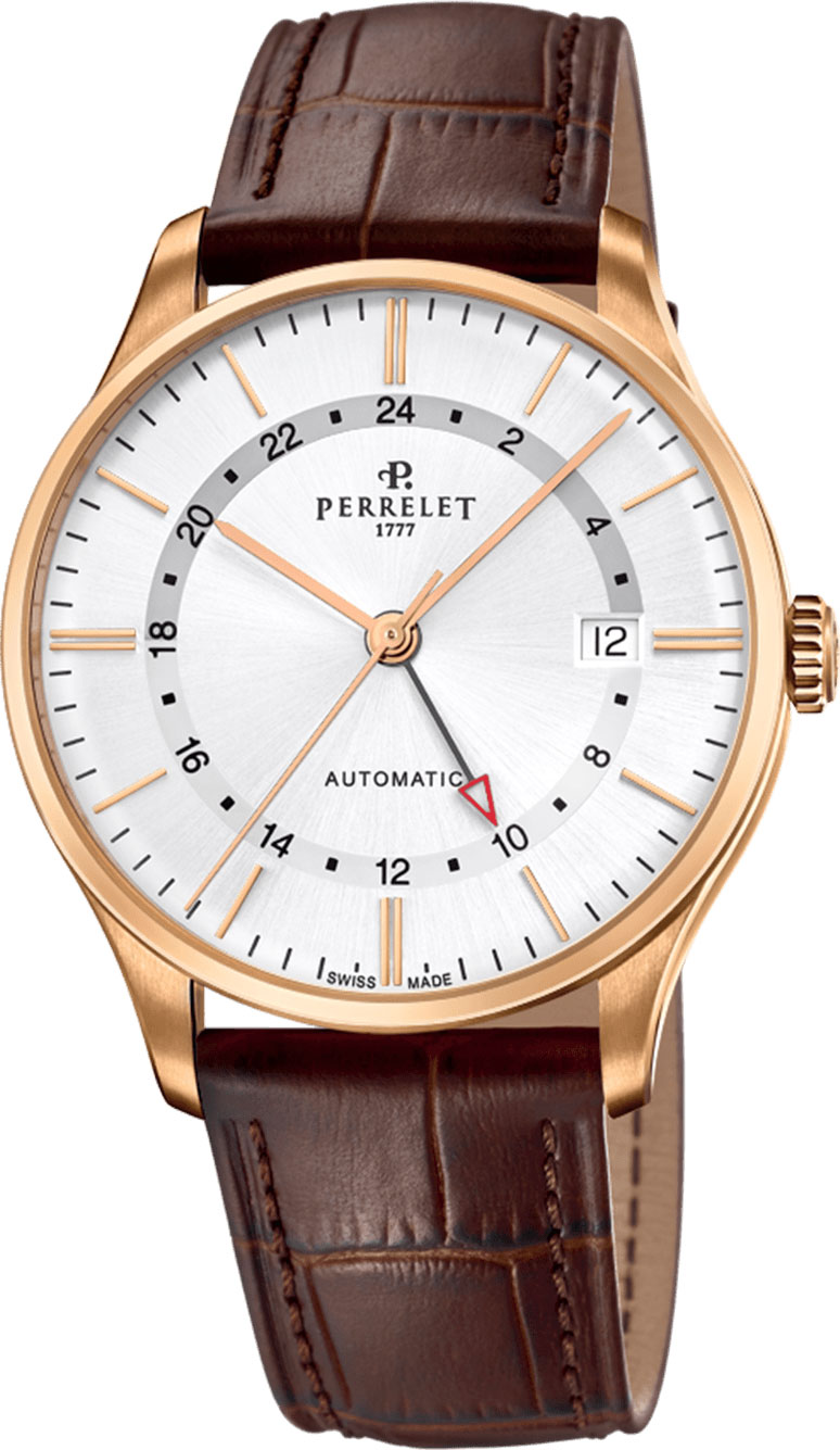 Perrelet A1305/1, Classic GMT Automatic Watch