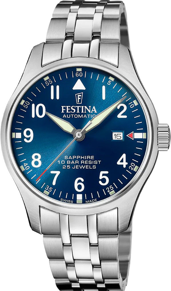 Festina Aviator North F20151/C, Automatic Blue Dial Men's Watch