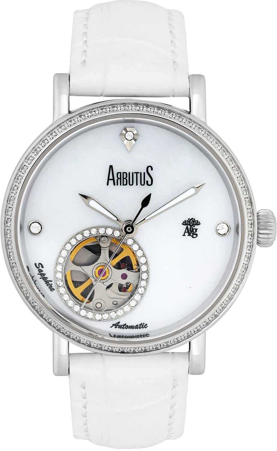 Arbutus AG2201SMW Mother-of-Pearl Automatic Watch