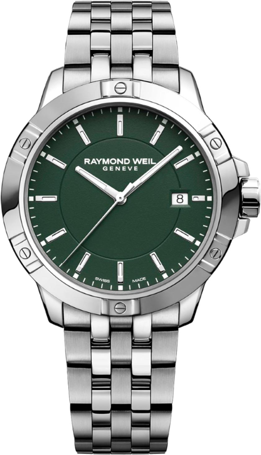 Raymond Weil Tango Classic 8160-ST-52041, Green Dial Quartz Watch