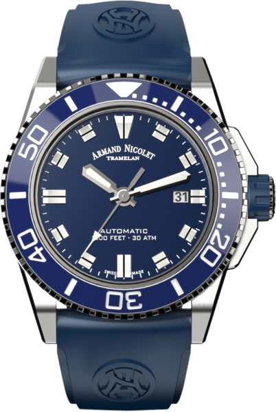 Armand Nicolet JS9 Date A480AGU-BU-GG4710U, Automatic Blue Dial