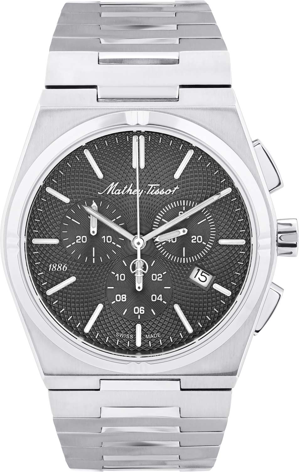 Mathey-Tissot Zeus Chrono H118CHAN, Black Dial Chronograph