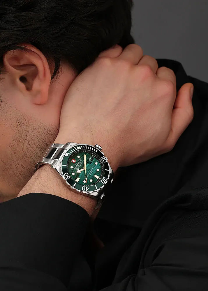 Swiss Military Hanowa Offshore Diver SMWGH0005804, Green Malachite Limited Edition