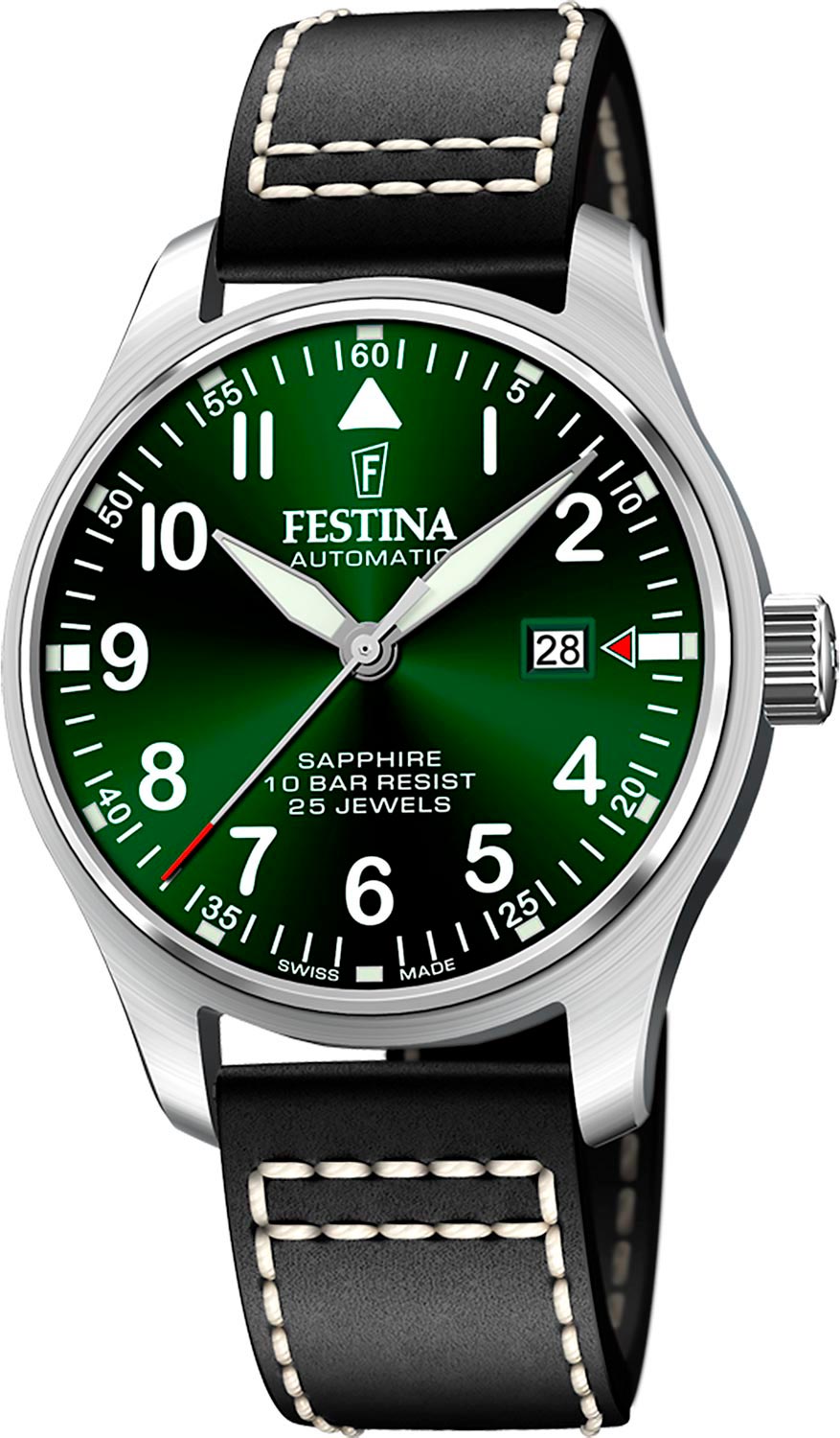Festina Automatic F20151/2, Green Dial Men's Watch