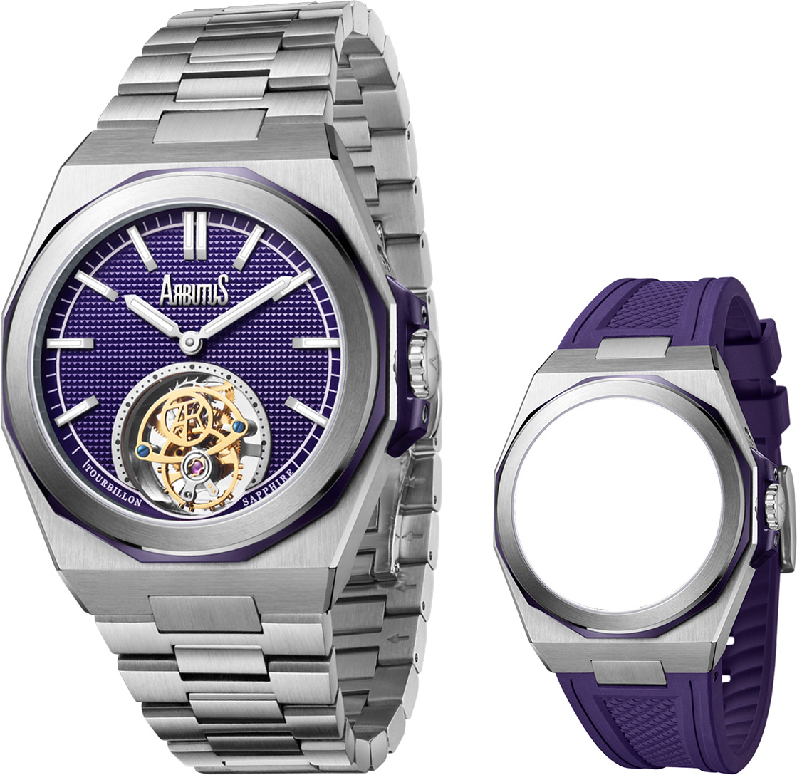 Arbutus AR-TB-13SVS Tourbillon Mechanical Watch