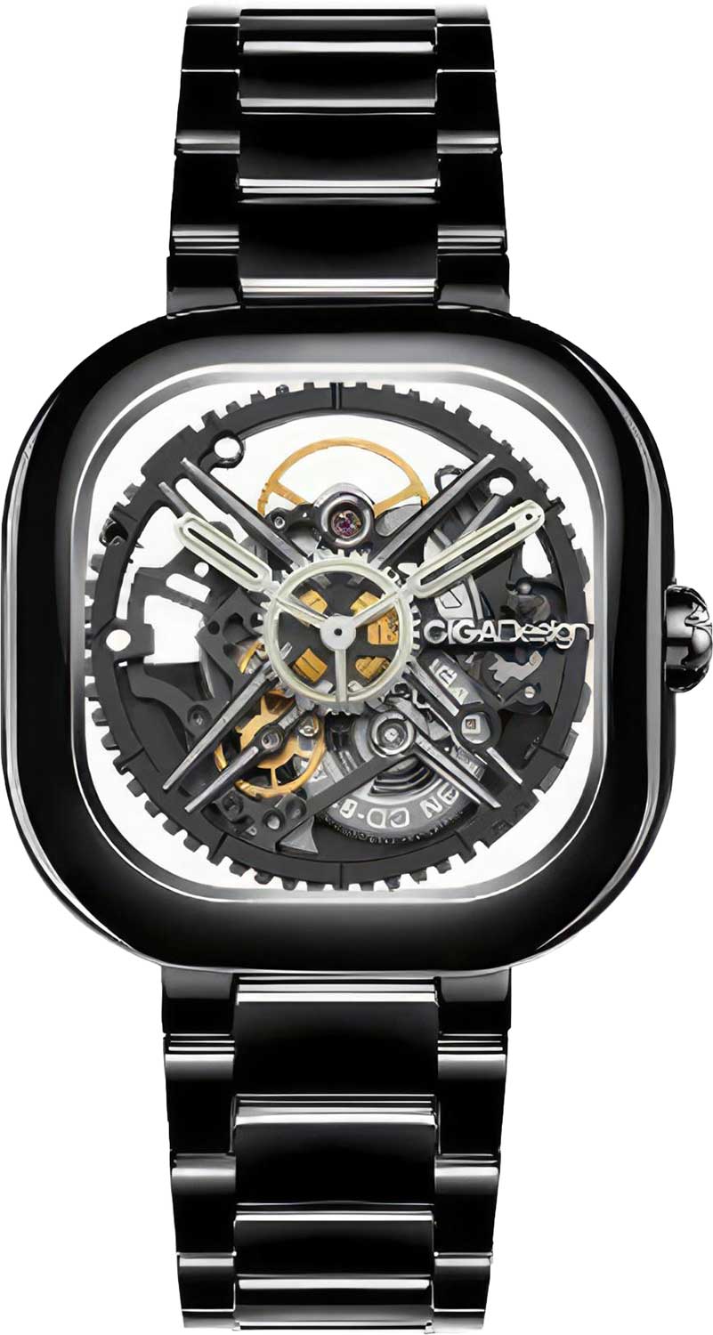 CIGA Design C012-BB01-W7B Automatic Ceramic Skeleton Watch
