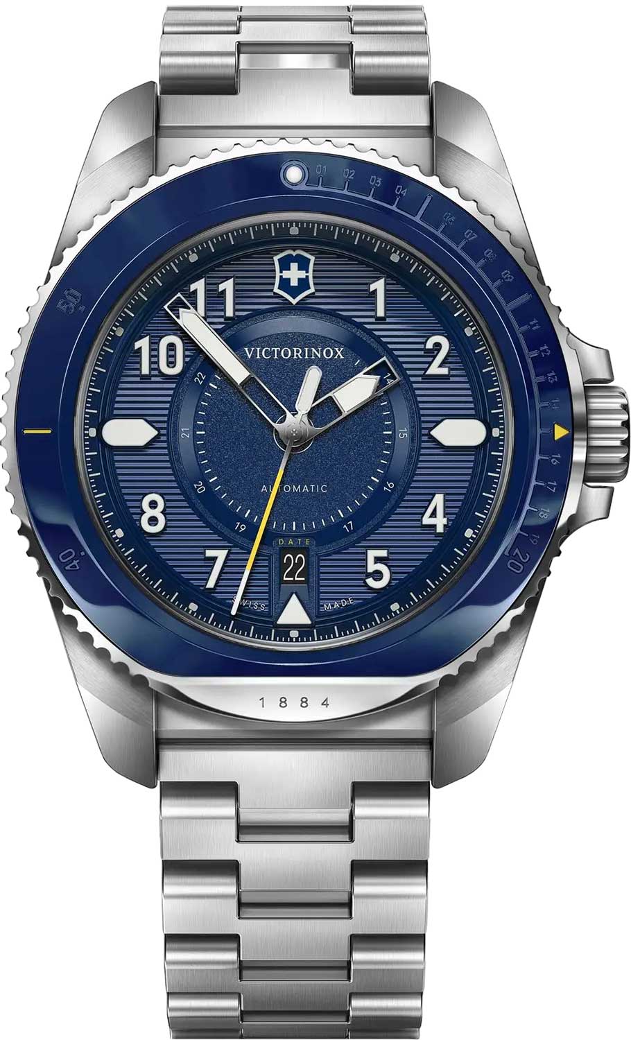 Victorinox Journey 1884 Automatic 242010, Men's Steel Blue Dial Watch