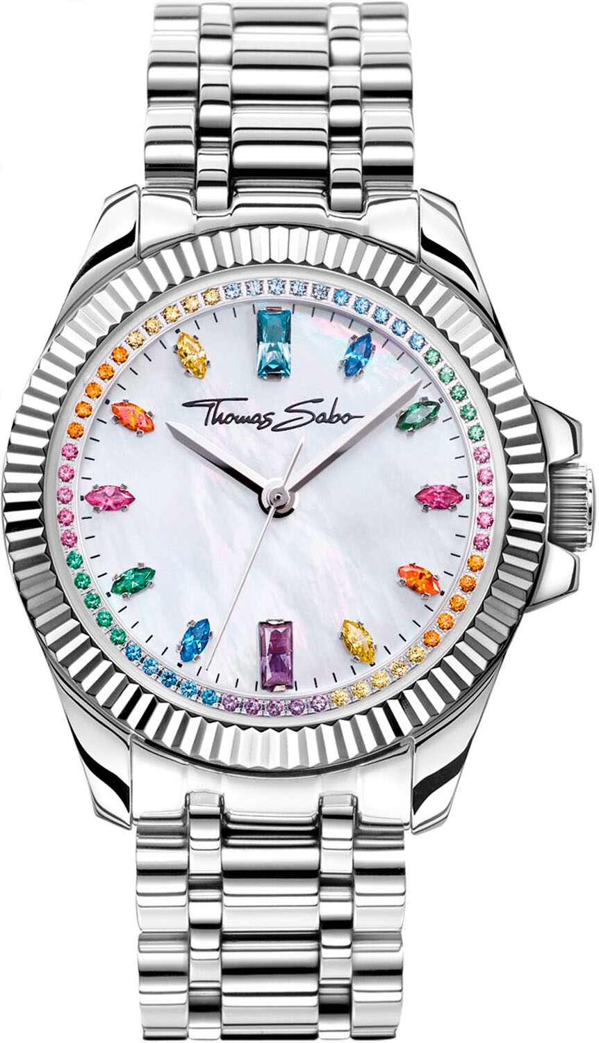 Thomas Sabo Divine Rainbow WA0394-201-201-33, Rainbow Gemstone Watch