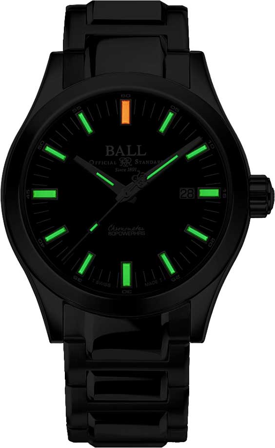 BALL Engineer M Marvelight NM2128C-S1C-BK, Black Dial Automatic Watch