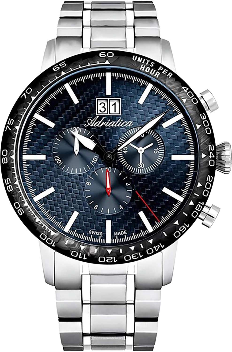 Adriatica Chronograph A8383.4115CH, Titanium Quartz