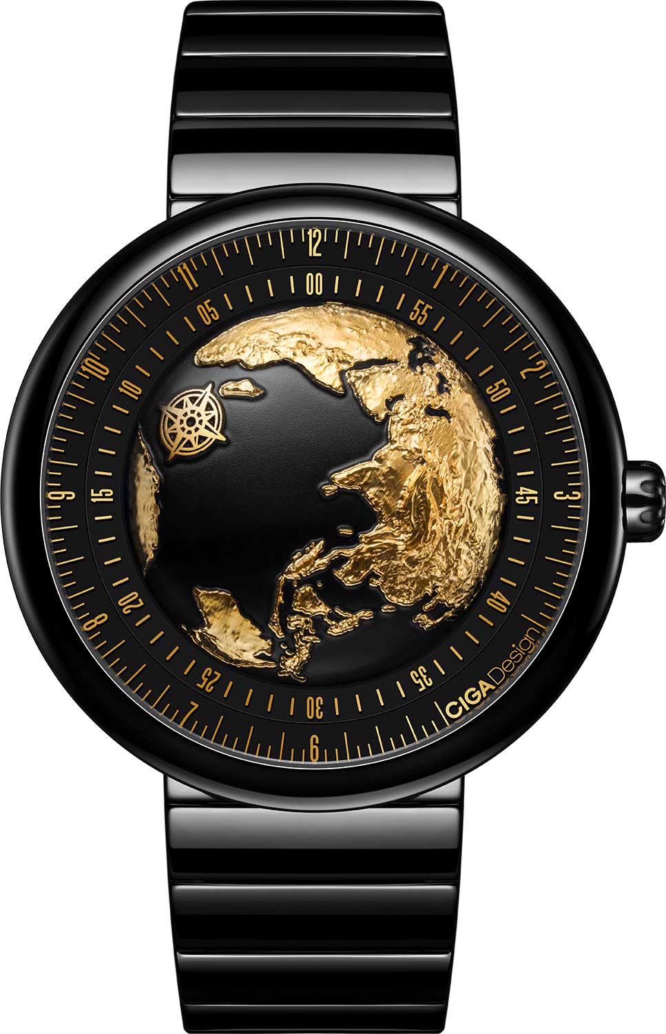 CIGA Design Blue Planet II U033-BG01-6B7B, ceramic automatic watch