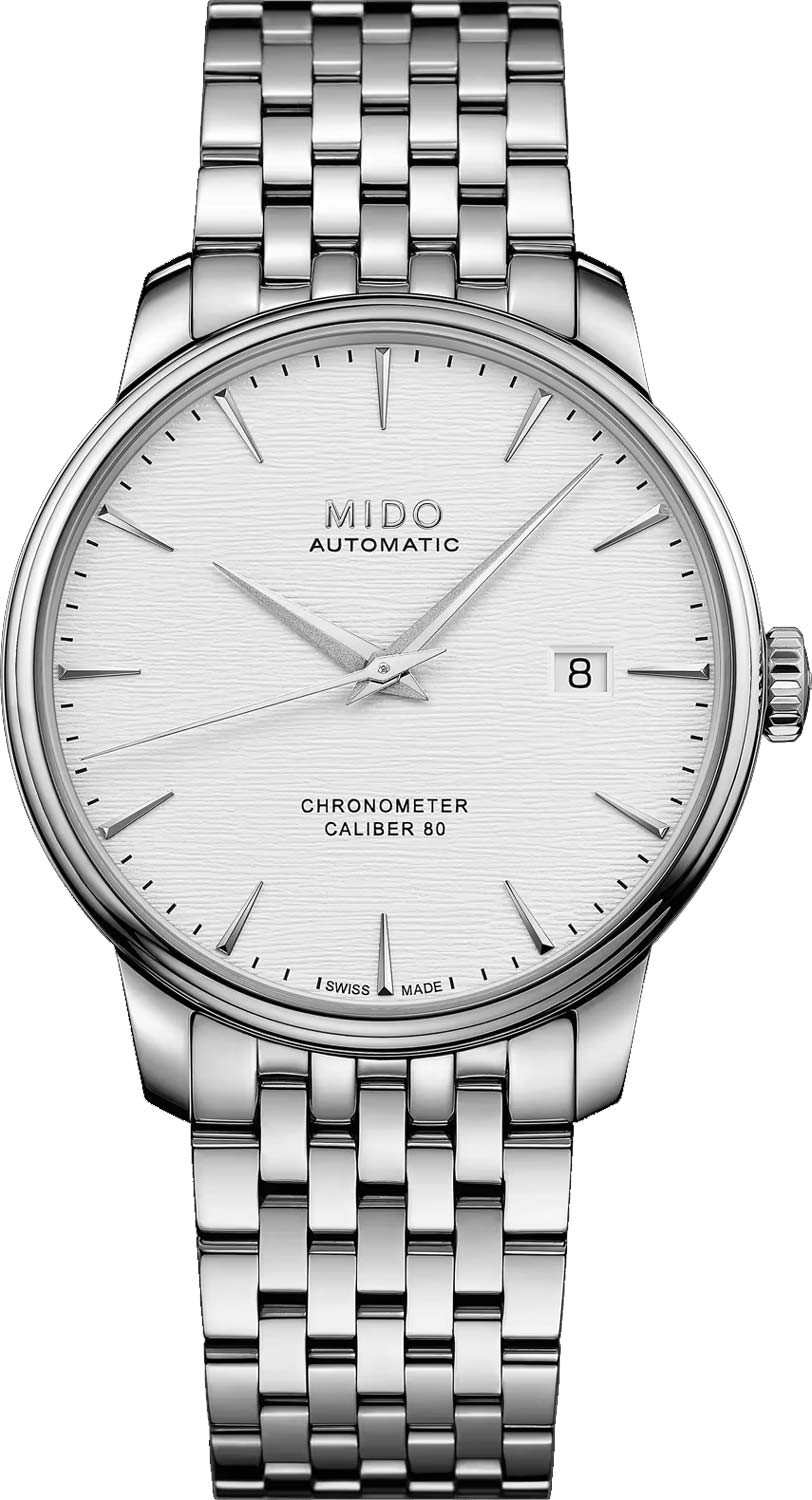 Mido Baroncelli Chronometer M027.408.11.031.00, White Dial Automatic