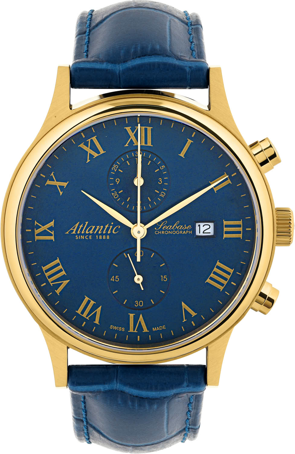 Atlantic Seabase Quartz Chronograph 64452.45.58, blue dial