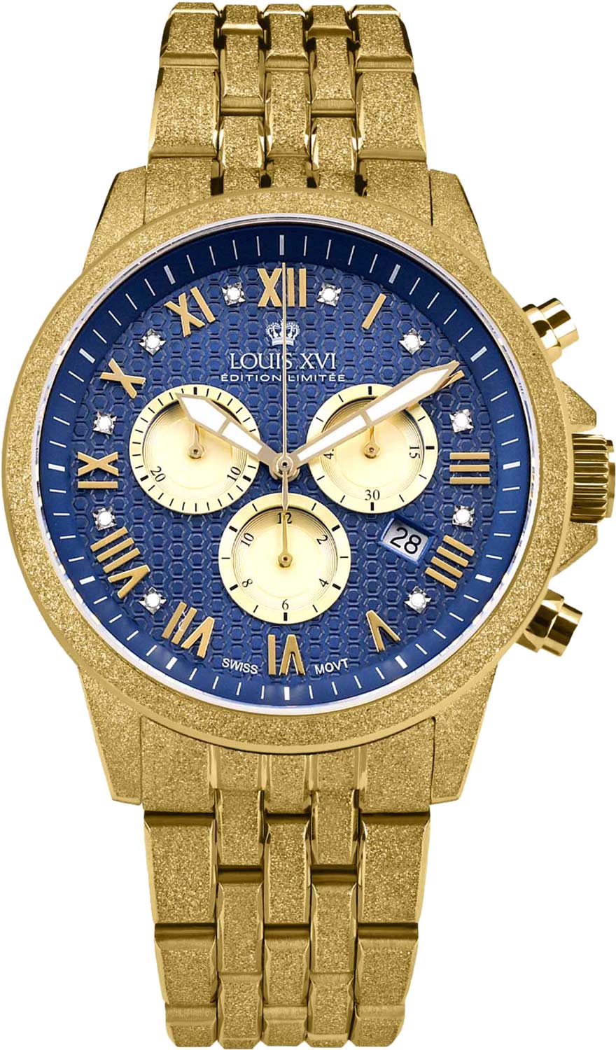 Louis XVI Aramis Frosted 2.0 3602 Quartz Chronograph Watch