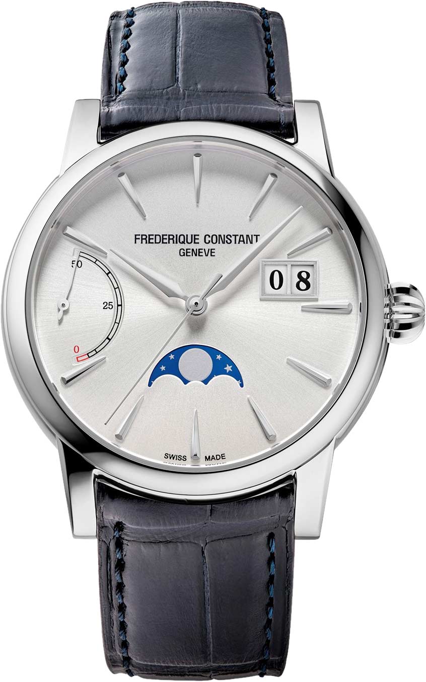 Frederique Constant Manufacture Classic Power Reserve Big Date FC-735S3H6, silver dial