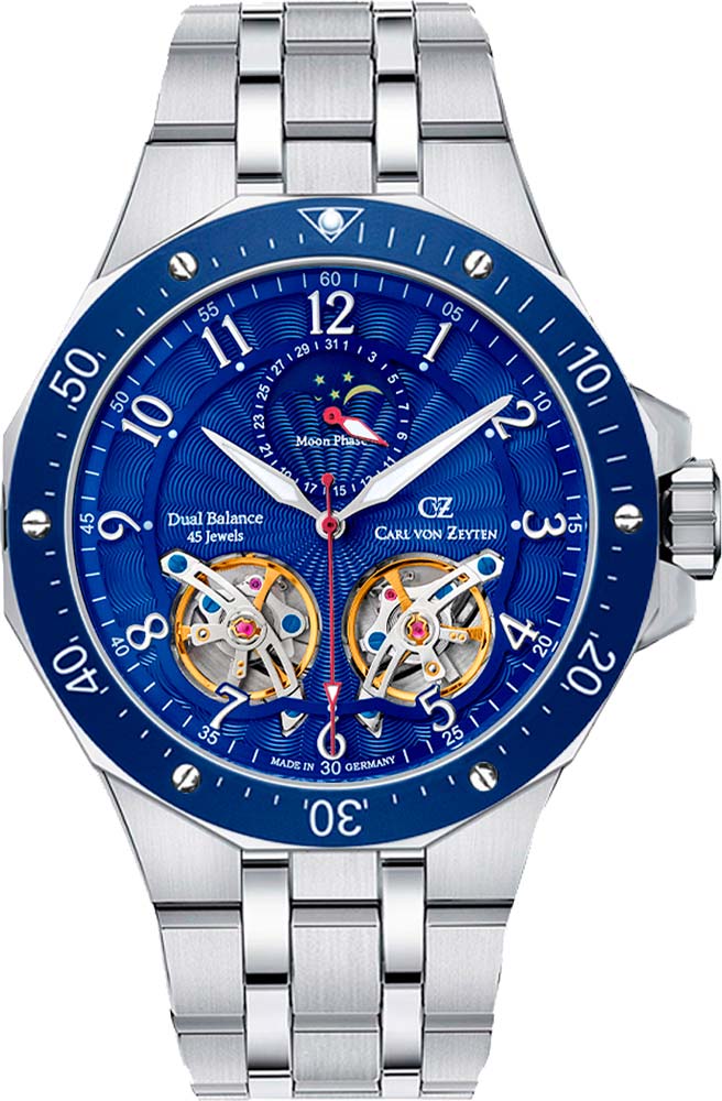 Carl von Zeyten Automatic CVZ0093BLMS, Moon Phase