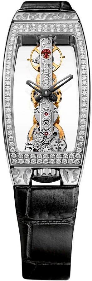 Corum Golden Bridge Miss B113/04214, Skeleton Diamond White Gold