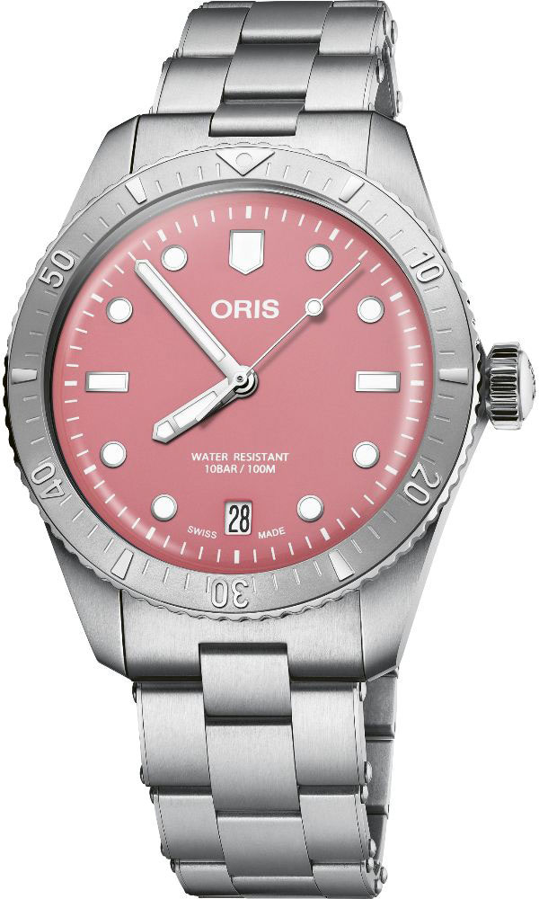 Oris Divers Sixty-Five Cotton Candy 01-733-7771-4058-07-8-19-18, Pink Dial Automatic Watch