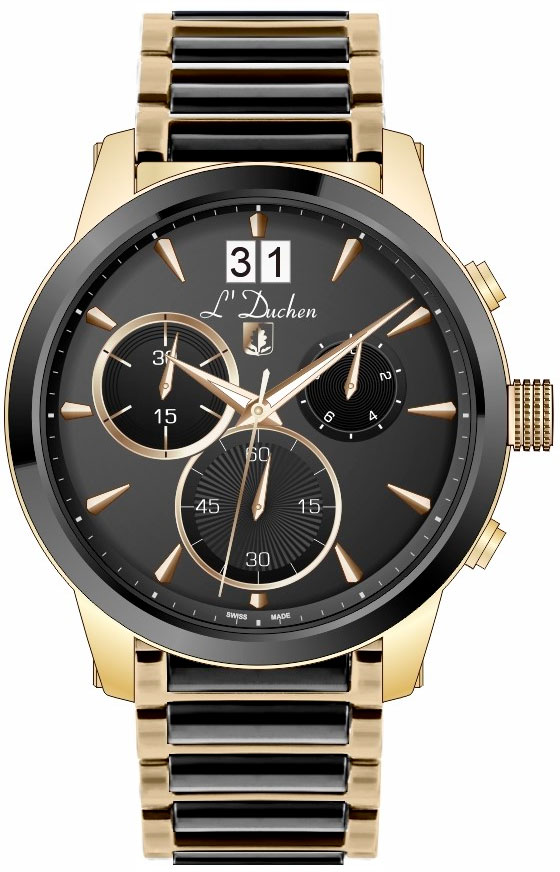 L Duchen Aerostat Chrono D232.20.31, men's chronograph watch