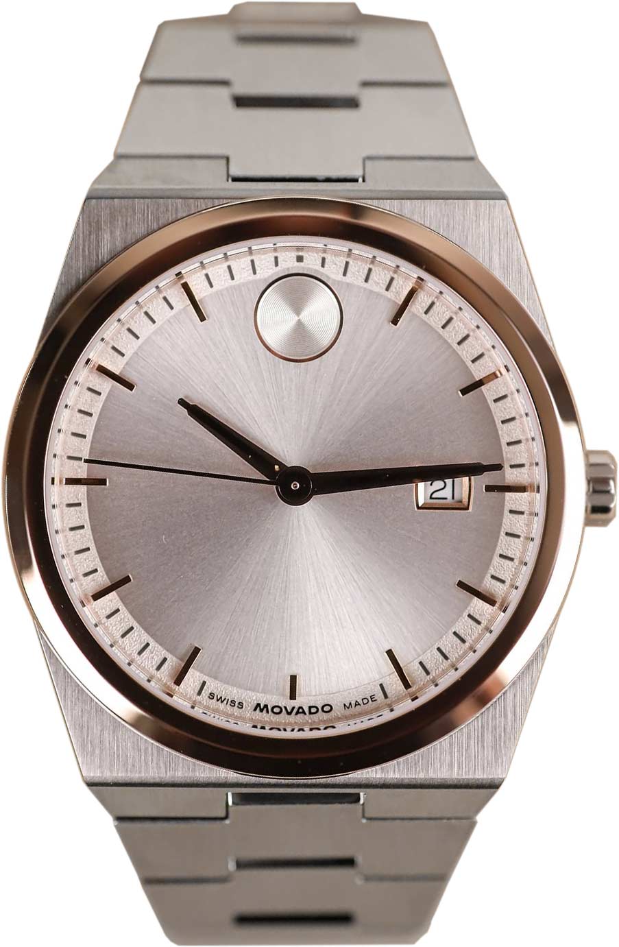 Movado Bold Quest m-3600972, Quartz, Silver Dial, Date