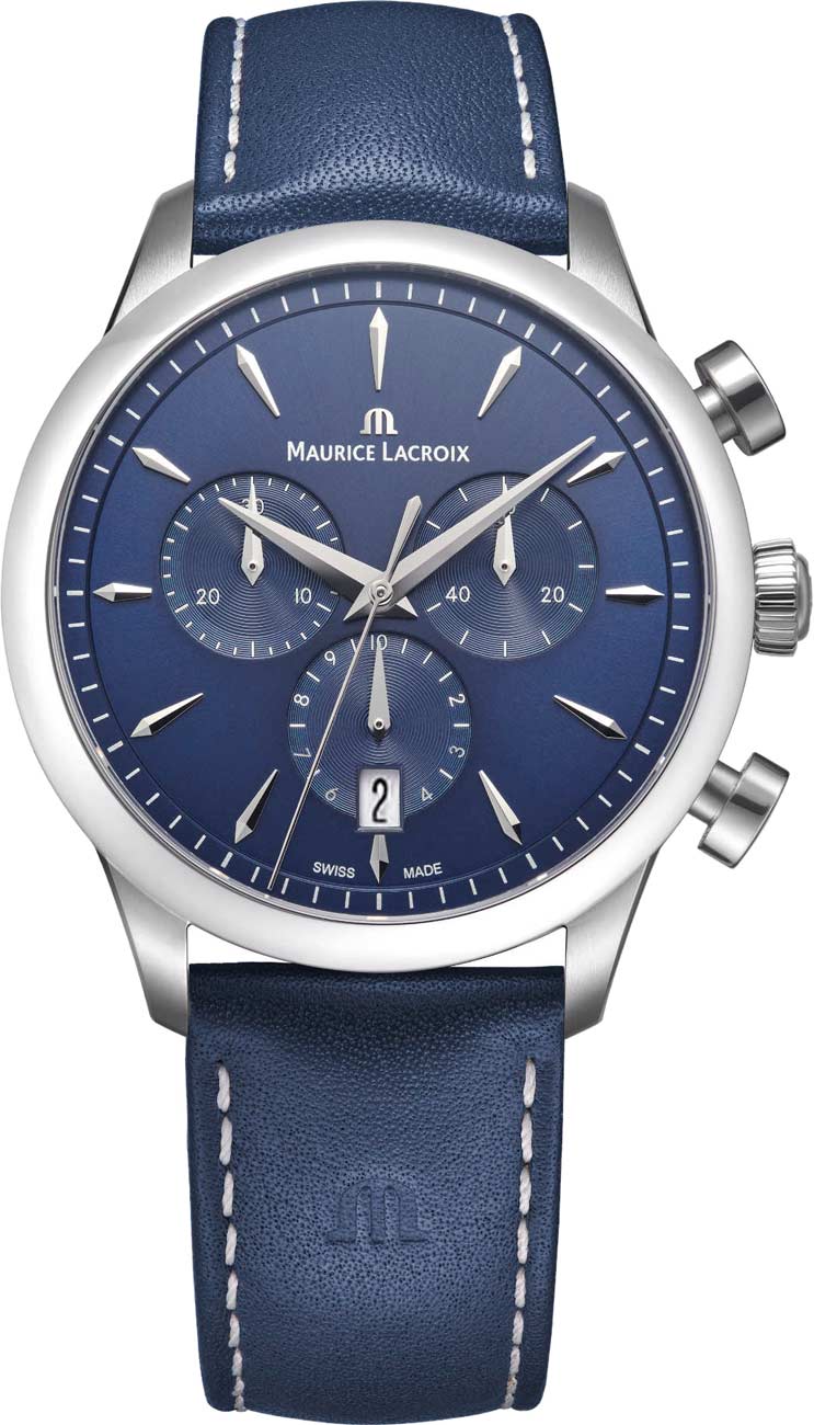 Maurice Lacroix 1975 Quartz Chronograph 751038-SS001-430-4, Blue Dial
