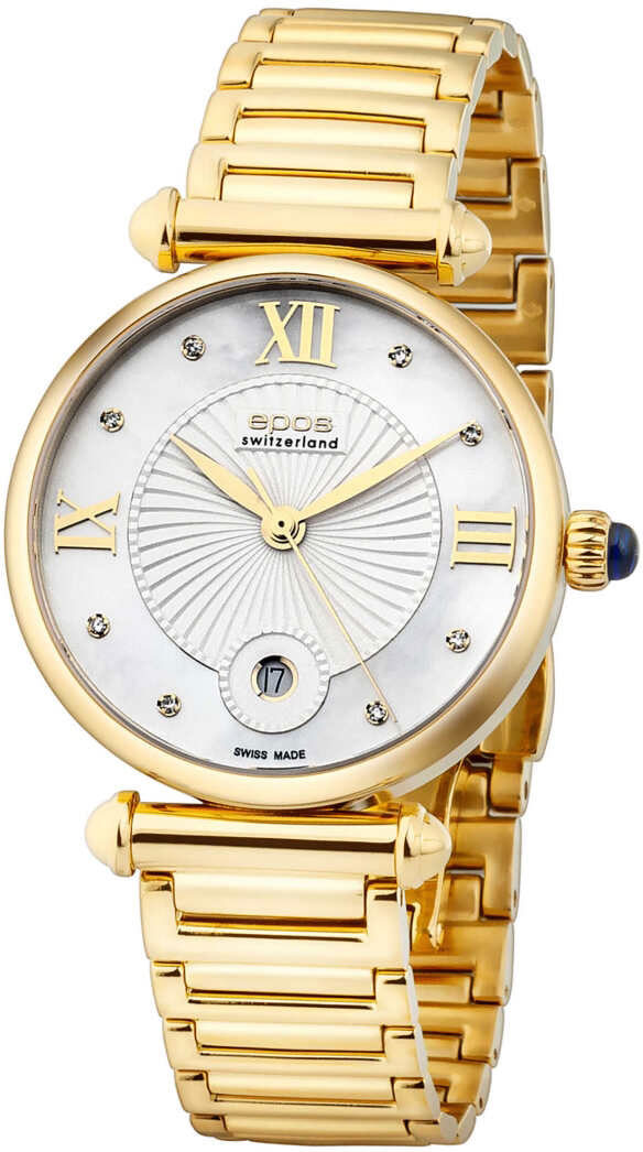 Epos Ladies Quartz 8000.700.22.88.32, Mother-of-Pearl Dial