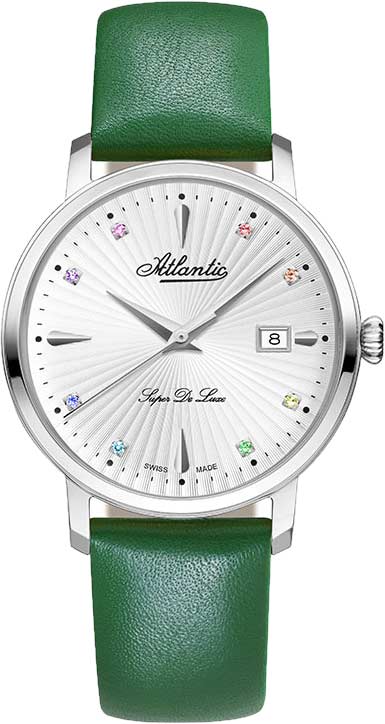 Atlantic Super De Luxe Precious Stones Rainbow Edition 29355.41.29LGN, Women's Quartz Watch