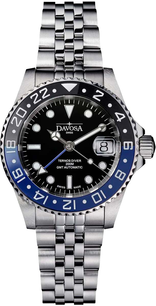DAVOSA Ternos Ceramic GMT Automatic DAV.16159004, Black Dial