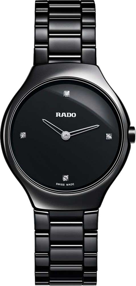 Rado True Thinline R27742712 Quartz Ceramic Ladies Watch