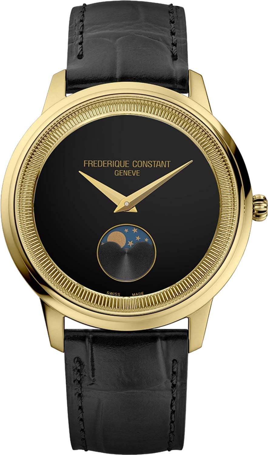 Frederique Constant Classics Moonphase FC-206B3S5, 37mm PVD Quartz